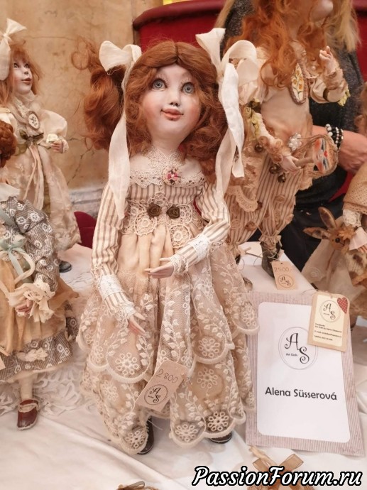 Выставка авторских кукол и мишек в Праге, ноябрь 2019. Часть 3я.