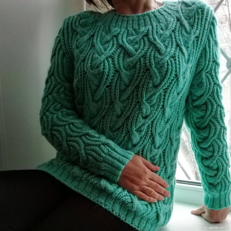Красивый и необычный узор для свитера. Схема