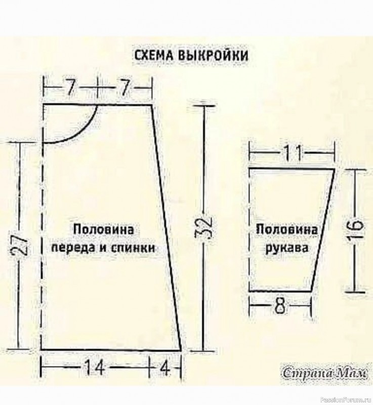 Ажурный свитерок. Описание