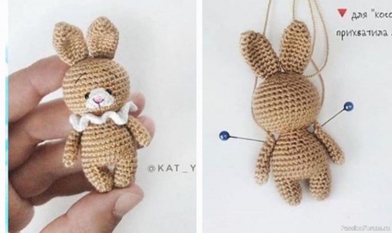 Вяжем зайчика амигуруми. МК