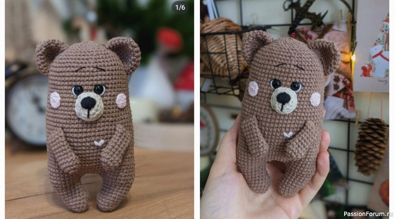 Медвежонок Бо крючком. МК
