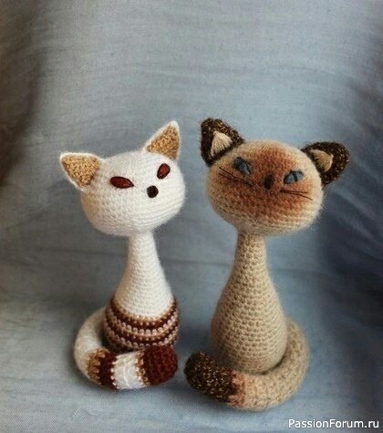 Котики крючком. МК