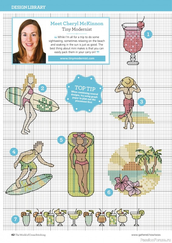 Коллекция вышивки в журнале «The World of Cross Stitching №361 2025»