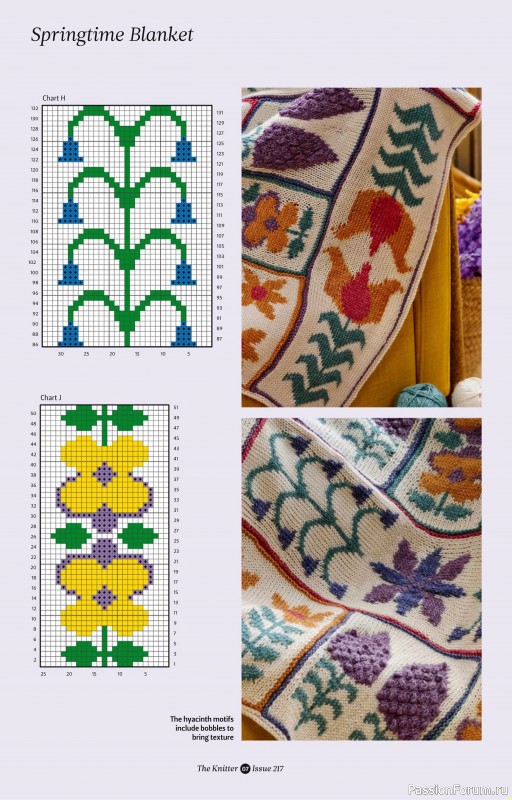Вязаные проекты спицами в журнале «The Knitter №217 2025»