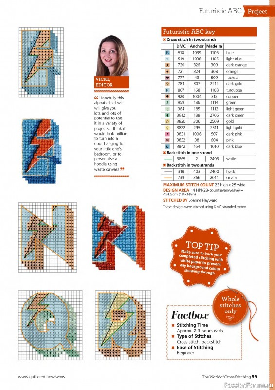 Коллекция вышивки в журнале «The World of Cross Stitching №359 2025»