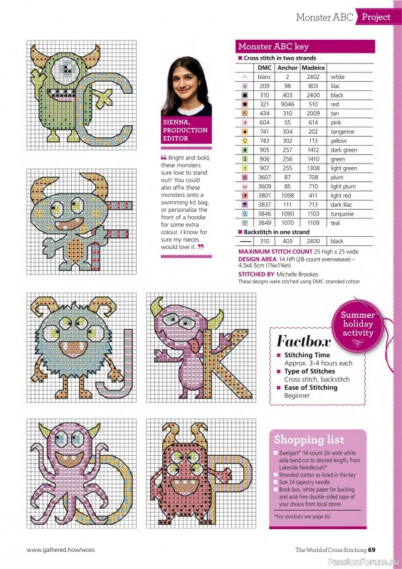 Коллекция вышивки в журнале «The World of Cross Stitching №362 2025»