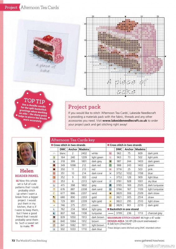 Коллекция вышивки в журнале «The World of Cross Stitching №362 2025»