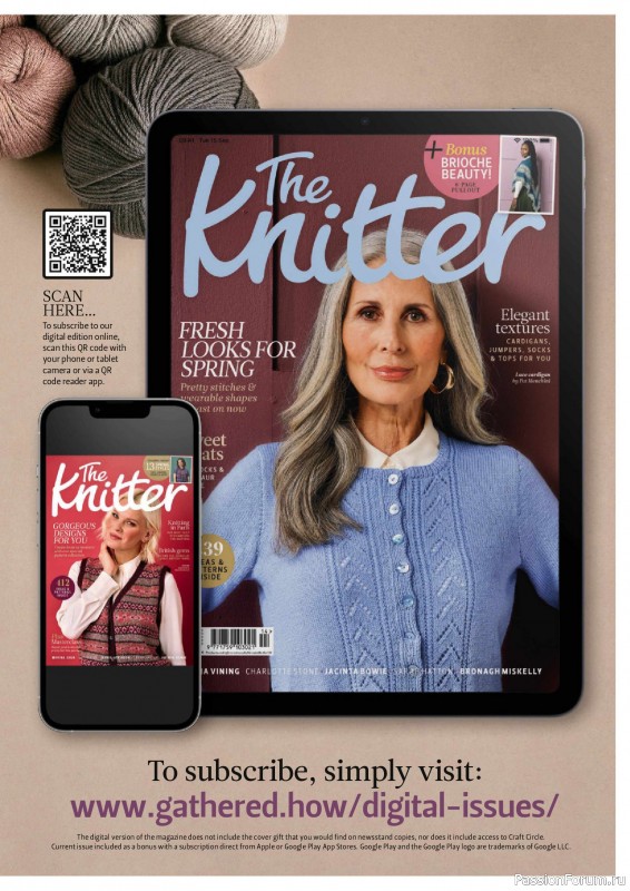Вязаные проекты спицами в журнале «The Knitter №215 2025»