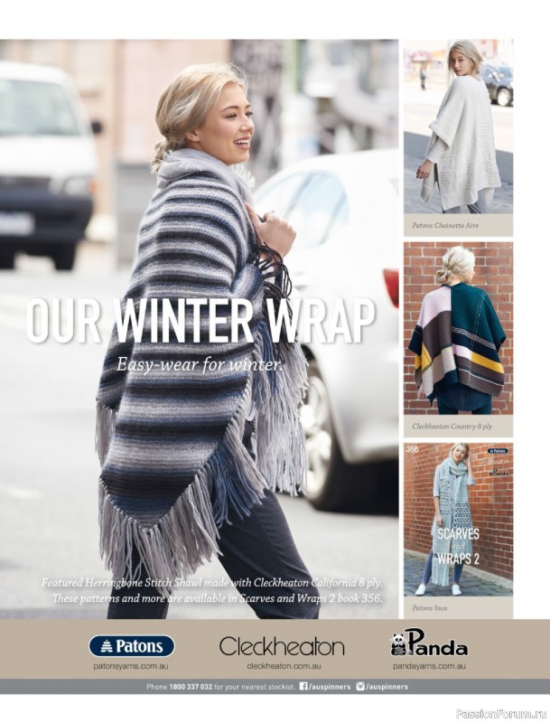 Вязаные модели спицами в журнале «Australian Knitting Vol. 17 №2 2025»