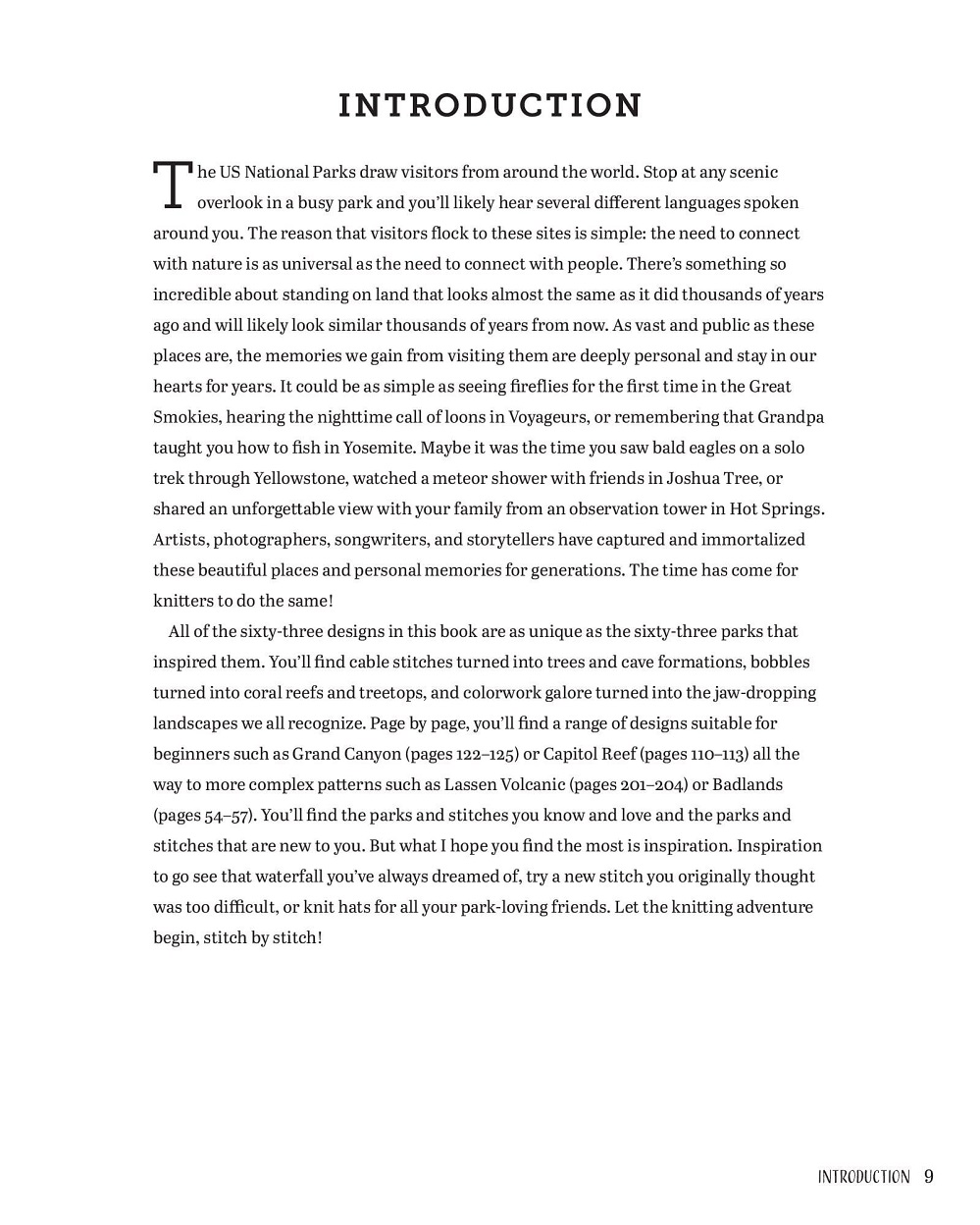 Коллекция моделей шапок в книге «Кnitting the National Parks»