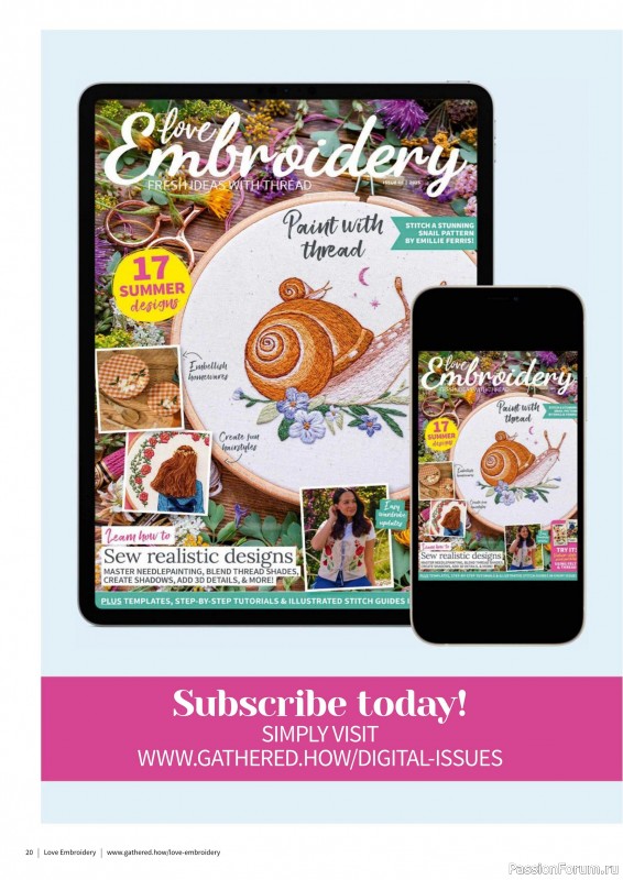Коллекция вышивки в журнале «Love Embroidery №68 2025»