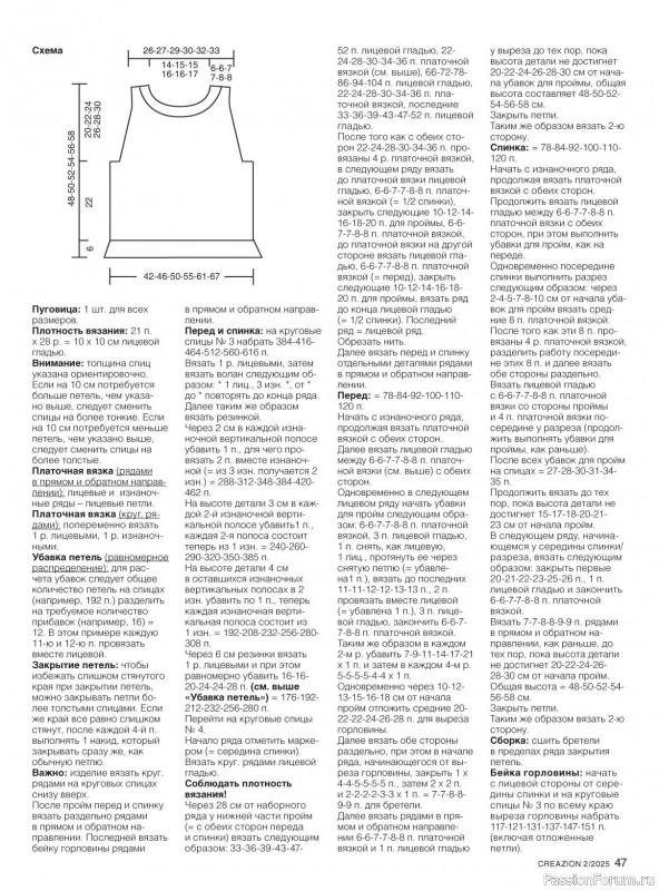 Вязаные модели в журнале «Creazion №2 2025»