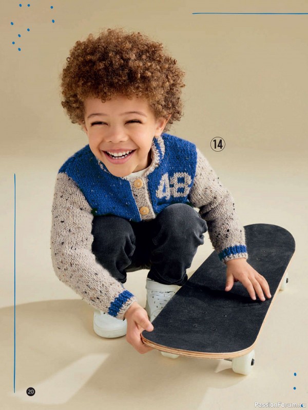 Вязаные модели для детей в журнале «Kinder Maschenmode №4 2024»
