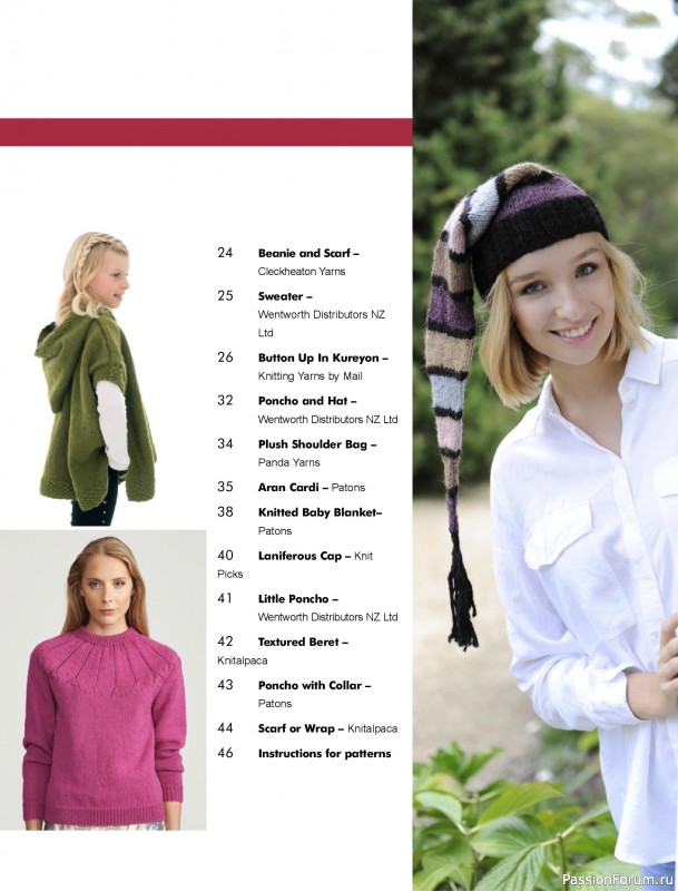 Вязаные модели спицами в журнале «Australian Knitting Vol. 17 №2 2025»