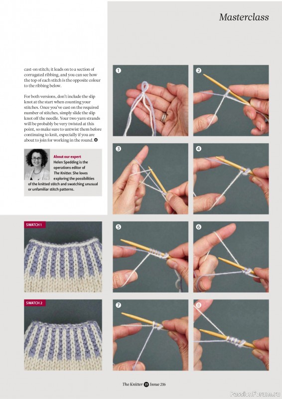 Вязаные проекты спицами в журнале «The Knitter №216 2025»