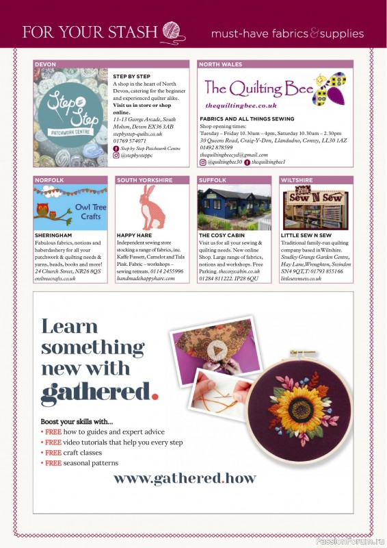 Коллекция проектов для рукодельниц в журнале «Todays Quilter №129 2025»