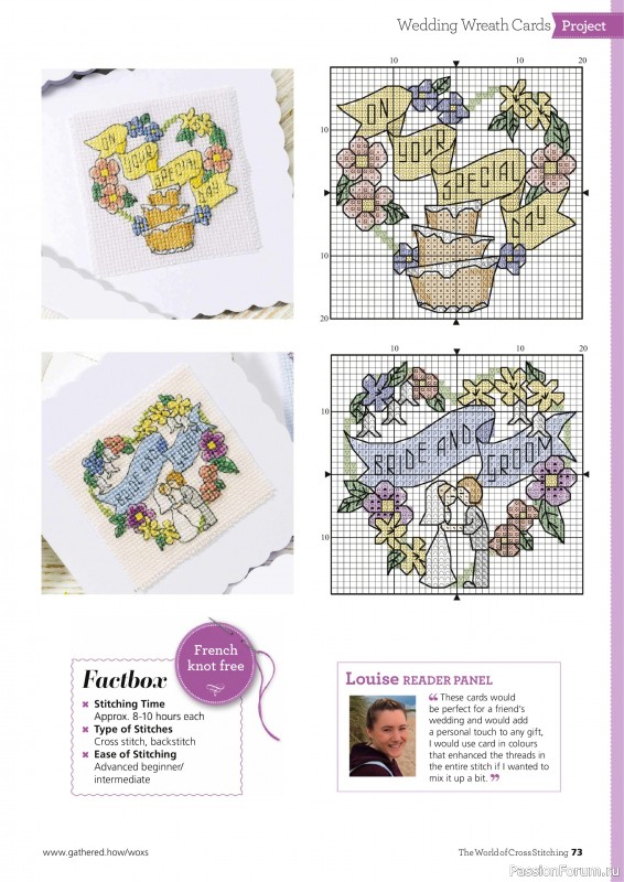 Коллекция вышивки в журнале «The World of Cross Stitching №361 2025»