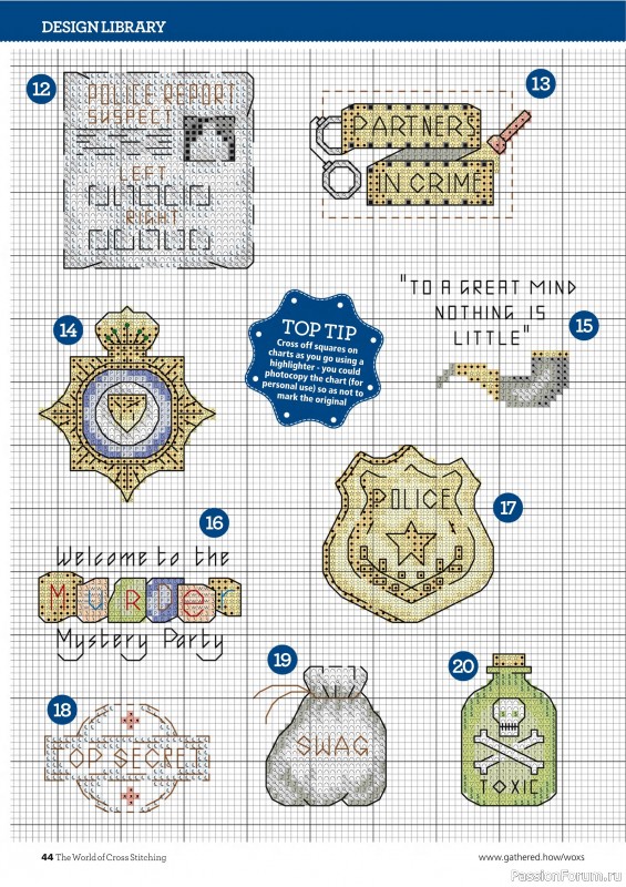 Коллекция вышивки в журнале «The World of Cross Stitching №362 2025»