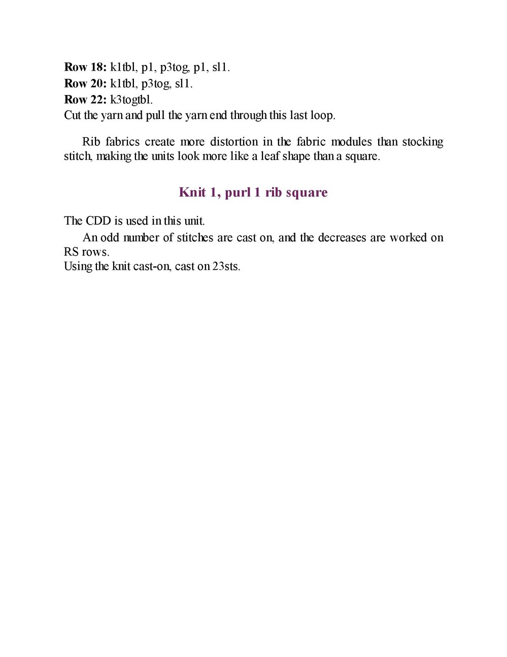 Patchwork Knitting