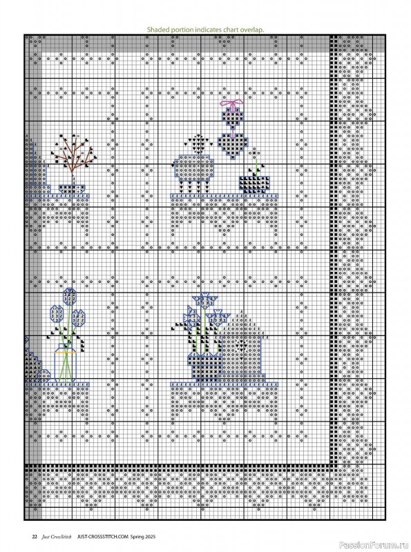 Коллекция вышивки в журнале «Just CrossStitch - Spring 2025»