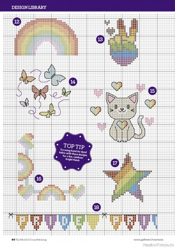 Коллекция вышивки в журнале «The World of Cross Stitching №359 2025»