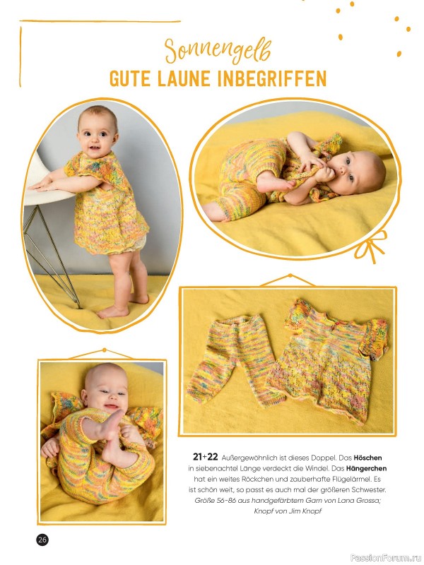 Вязаные модели для детей в журнале «Baby Maschenmode №61 2024»