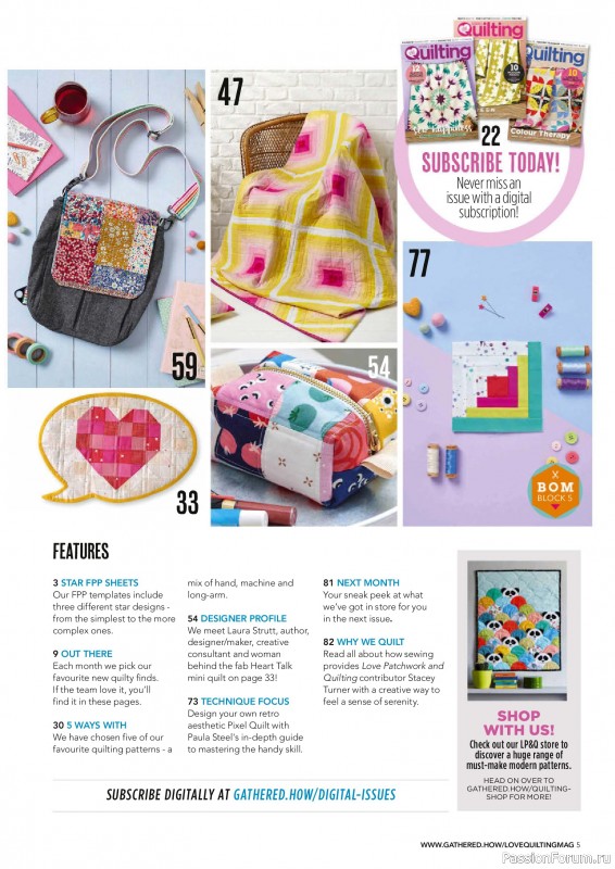 Коллекция проектов для рукодельниц в журнале «Love Patchwork & Quilting №151 2025»