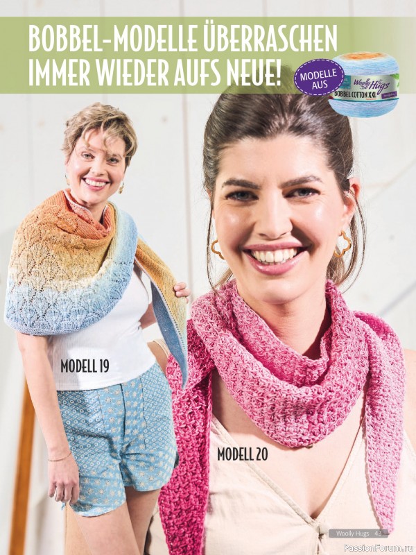 Вязаные проекты в журнале «Woolly Hugs Maschenwelt №3 2025»