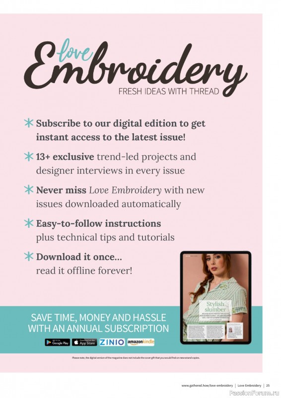 Коллекция вышивки в журнале «Love Embroidery №66 2025»