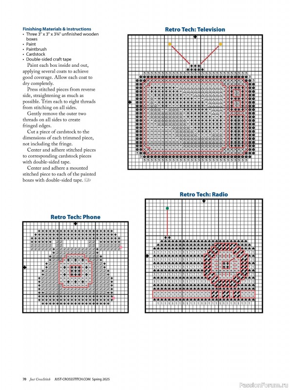 Коллекция вышивки в журнале «Just CrossStitch - Spring 2025»