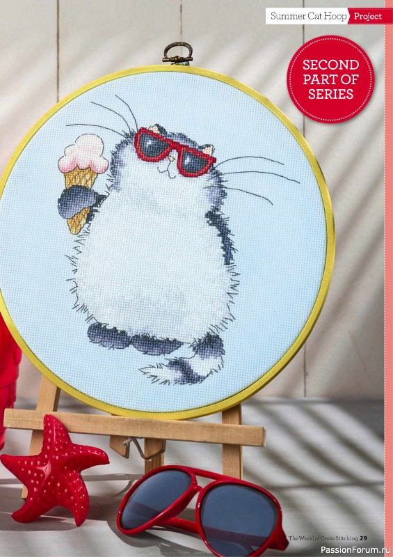 Коллекция вышивки в журнале «The World of Cross Stitching №359 2025»