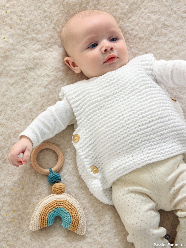 Вязаные модели для детей в журнале «Baby Maschenmode №66 2025»