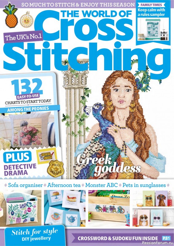 Коллекция вышивки в журнале &laquo;The World of Cross Stitching №362 2025&raquo;