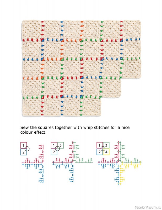 Вязаные проекты в книге «Crochet Squares». Продолжение
