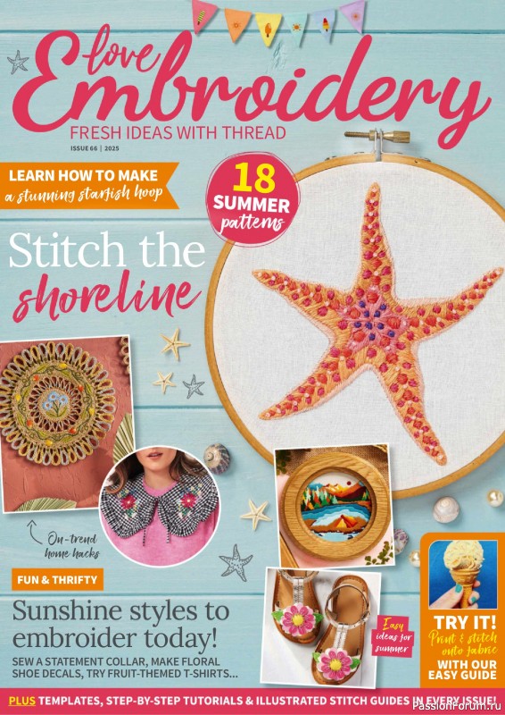 Коллекция вышивки в журнале &laquo;Love Embroidery №66 2025&raquo;