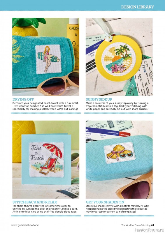 Коллекция вышивки в журнале «The World of Cross Stitching №361 2025»