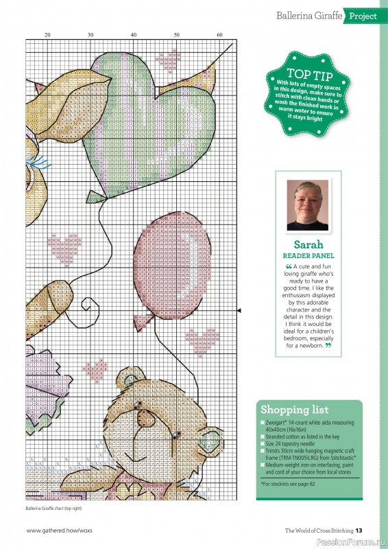 Коллекция вышивки в журнале «The World of Cross Stitching №361 2025»