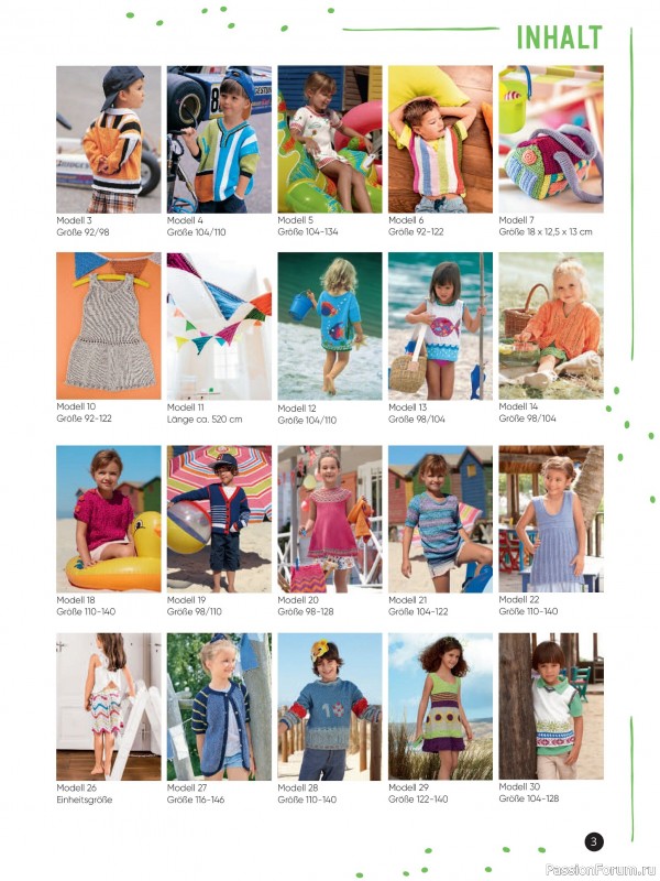 Вязаные модели для детей в журнале «Kinder Maschenmode №2 2025»