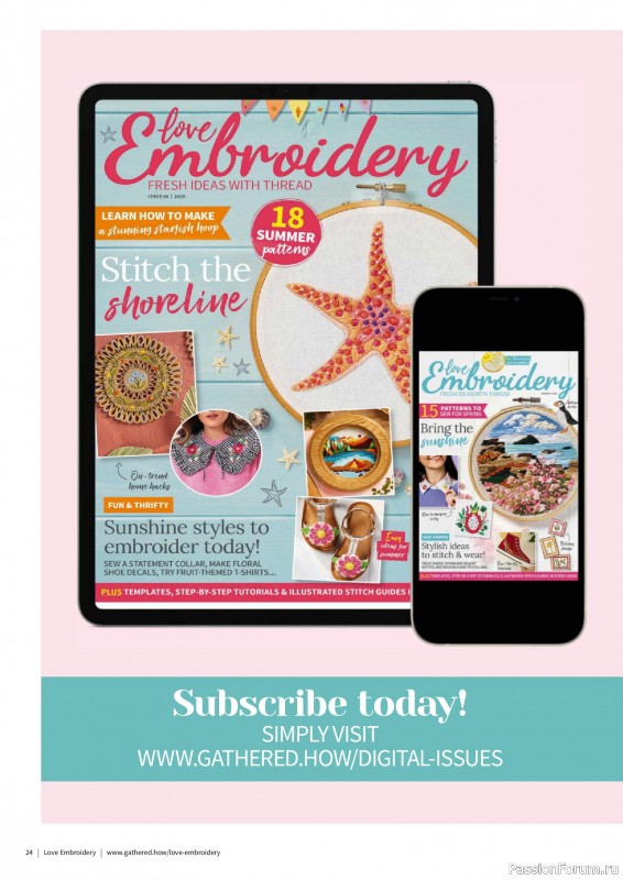 Коллекция вышивки в журнале «Love Embroidery №66 2025»