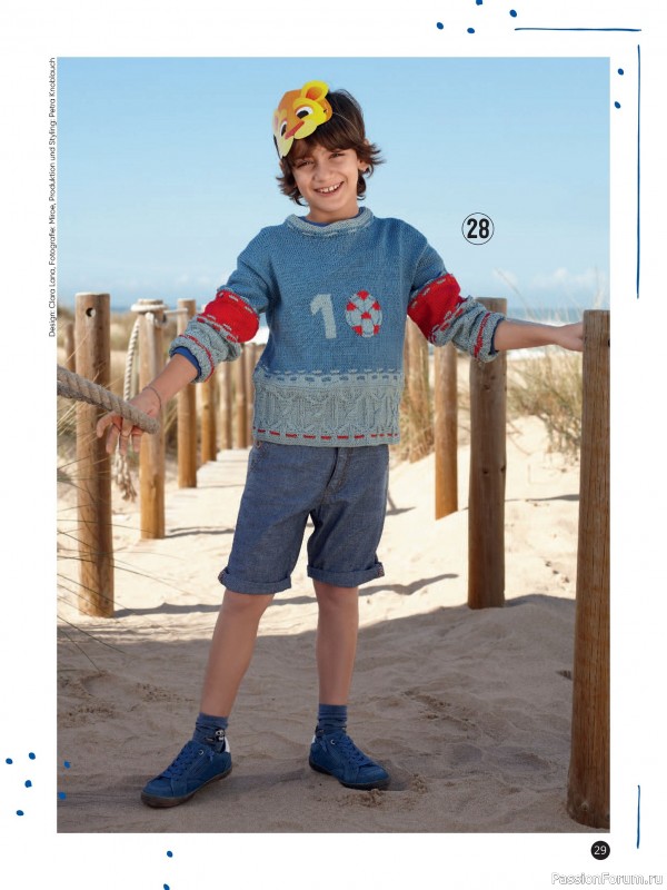 Вязаные модели для детей в журнале «Kinder Maschenmode №2 2025»