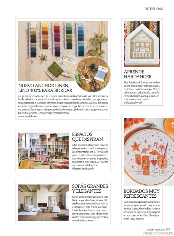Коллекция проектов для рукодельниц в журнале «Labores del hogan №760 2023»