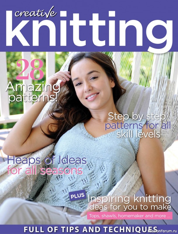Вязаные модели спицами в журнале &laquo;Creative Knitting №87 2024&raquo;