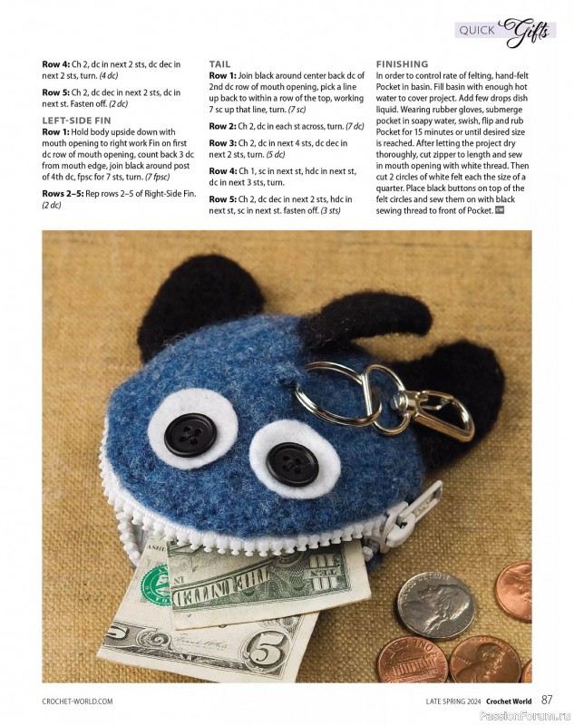 Вязаные проекты крючком в журнале «Crochet World Specials - Late Spring 2024»