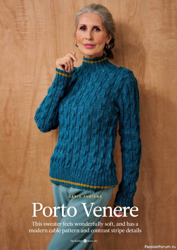 Вязаные проекты спицами в журнале «The Knitter №215 2025»
