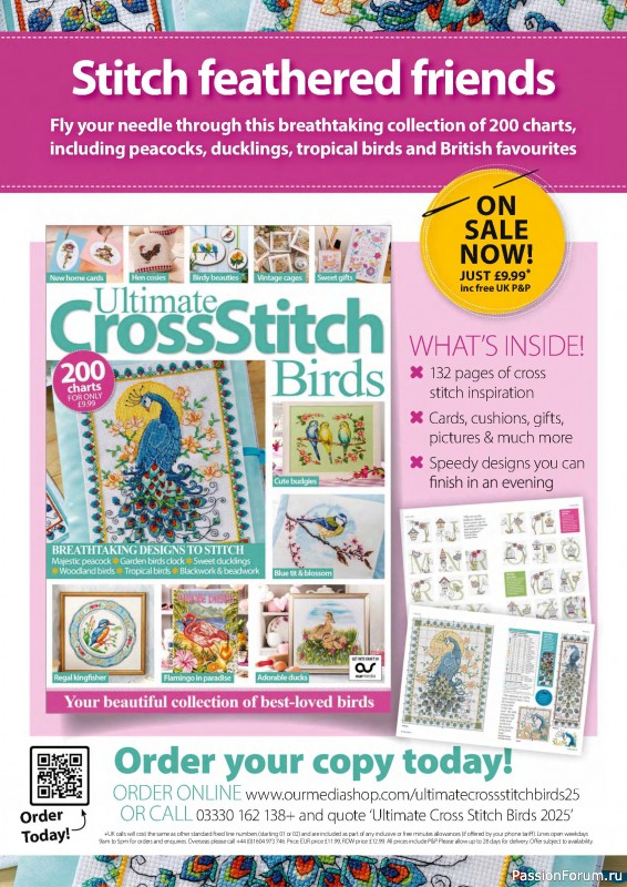 Коллекция вышивки в журнале «The World of Cross Stitching №359 2025»