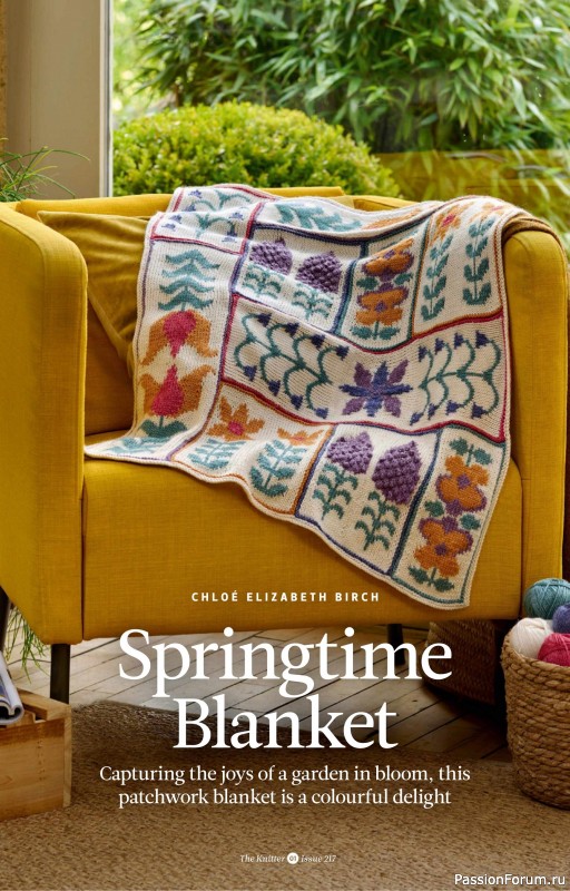 Вязаные проекты спицами в журнале «The Knitter №217 2025»