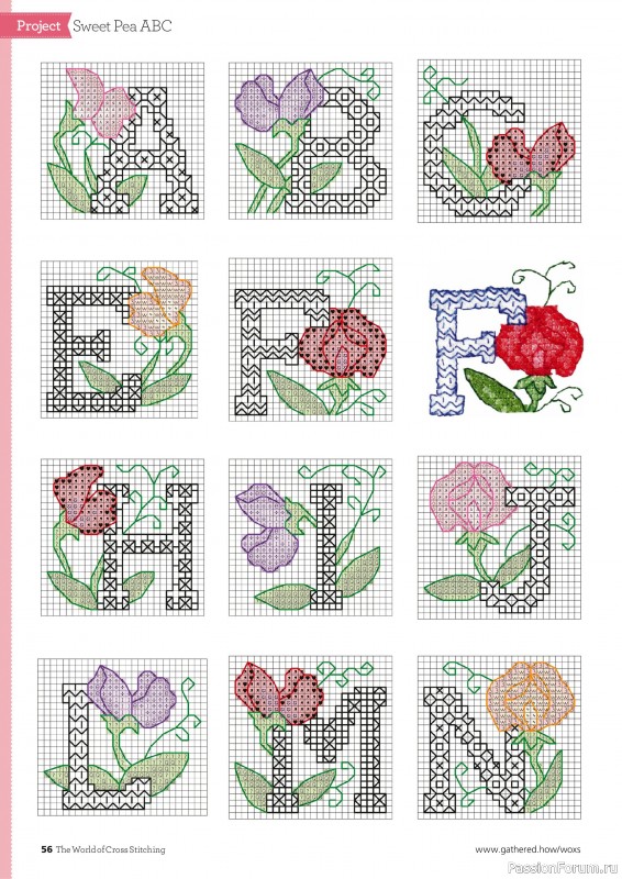 Коллекция вышивки в журнале «The World of Cross Stitching №361 2025»
