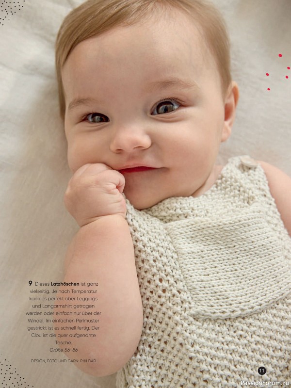 Вязаные модели для детей в журнале «Baby Maschenmode №64 2024»
