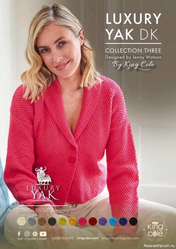 Вязаные проекты спицами в журнале «The Knitter №215 2025»