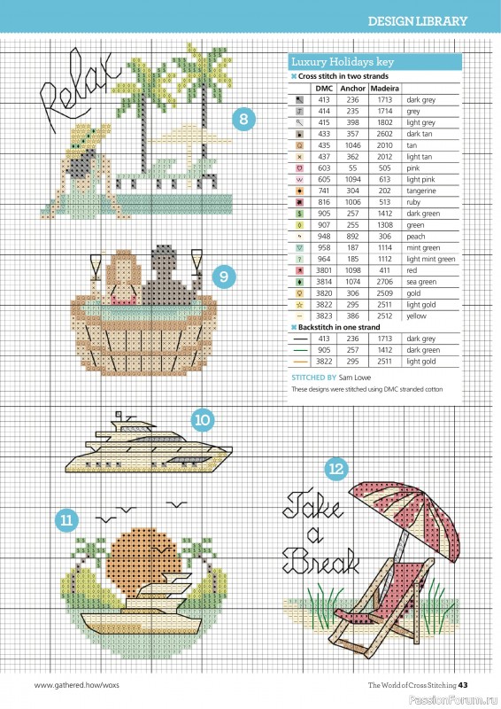 Коллекция вышивки в журнале «The World of Cross Stitching №361 2025»
